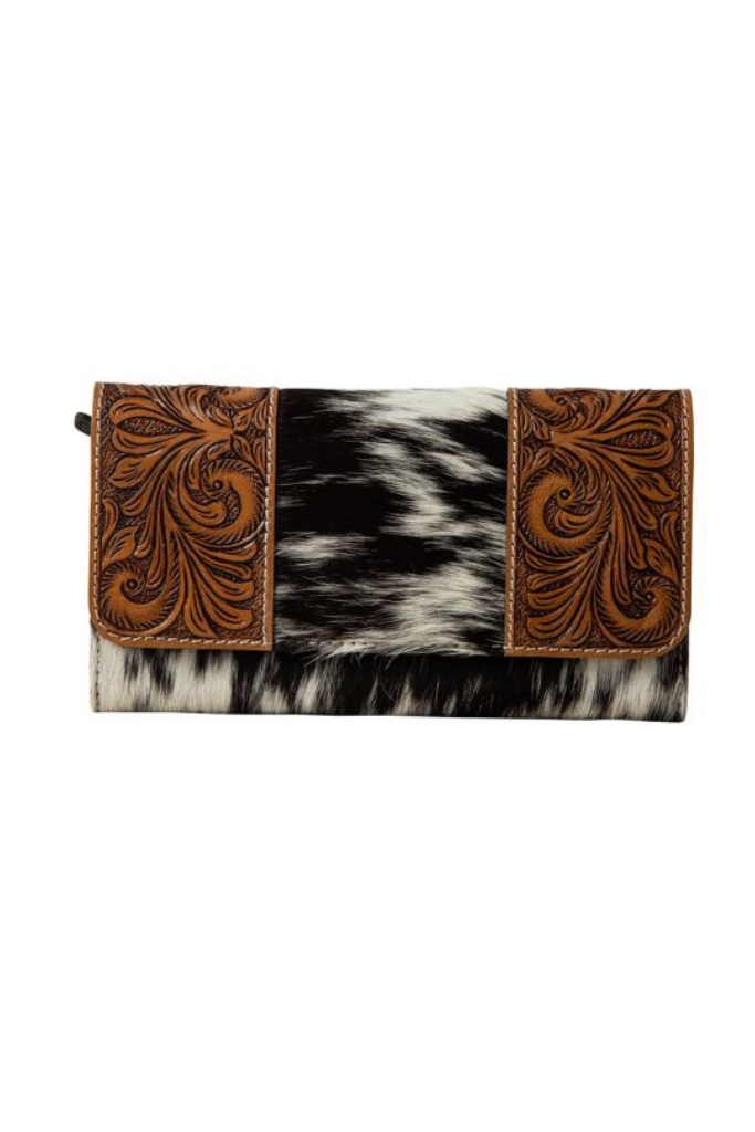 Myra Bag Classic Country Hand-Tooled Wristlet Wallet
