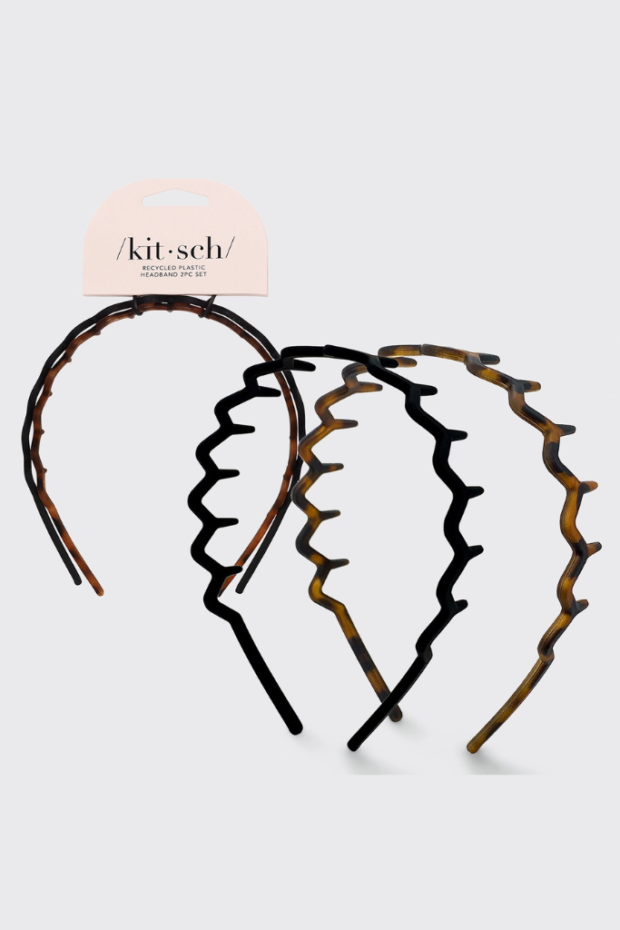 Kitsch Zig Zag Headband - Black/Tort