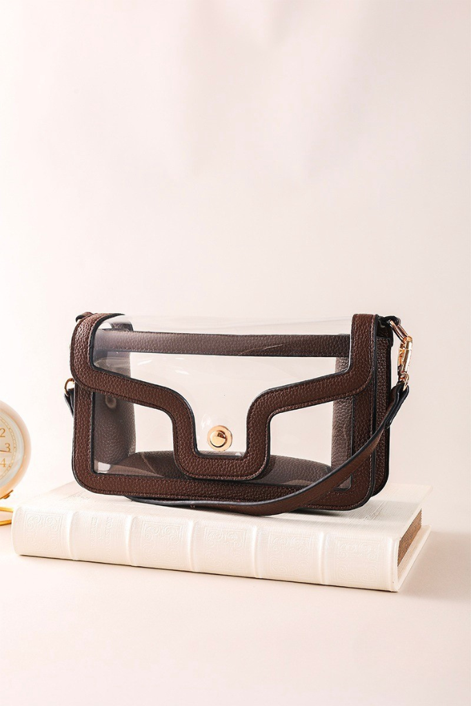 Event Essential Clear Bag - Brown