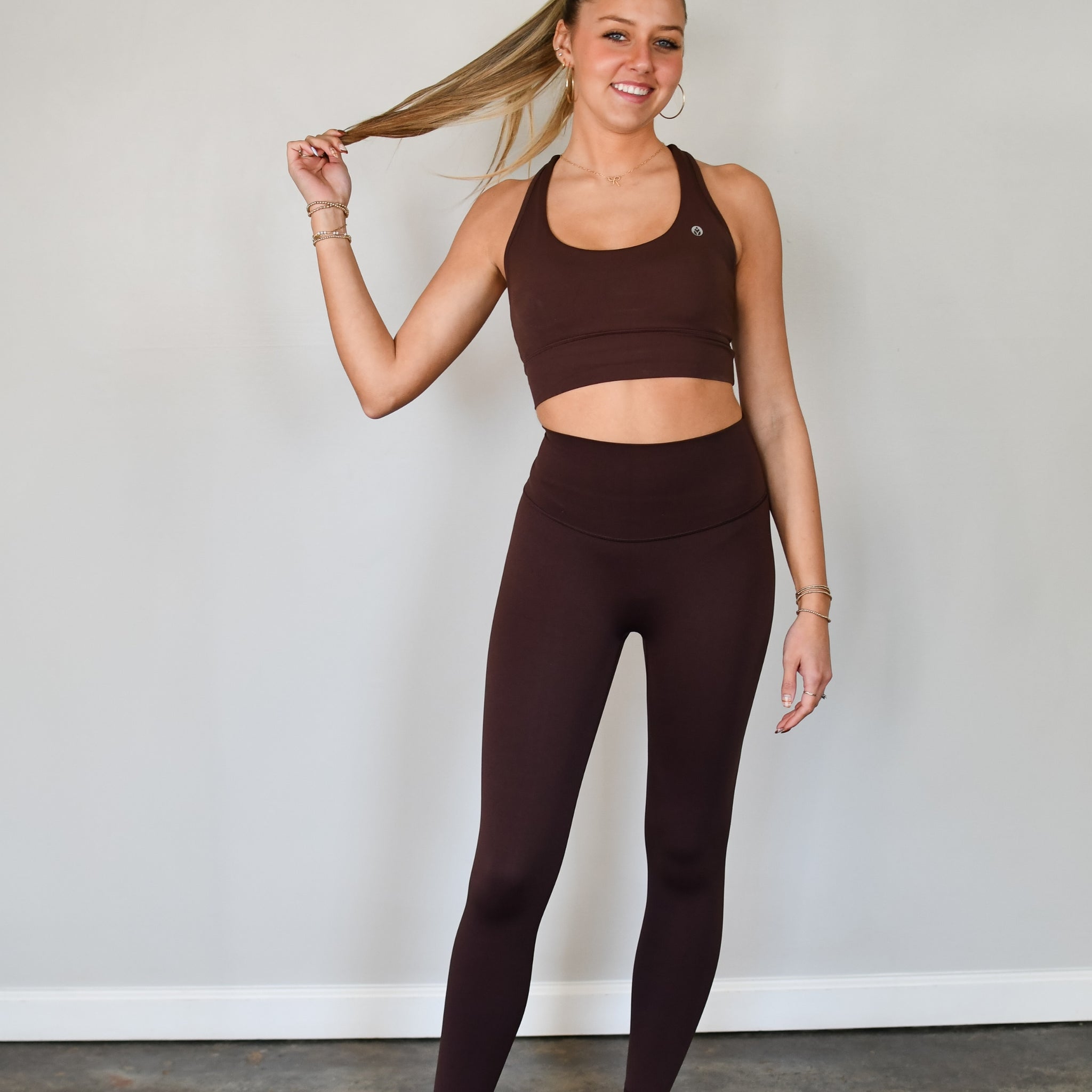 Tooloolah Pure Move Classic Leggings - Espresso