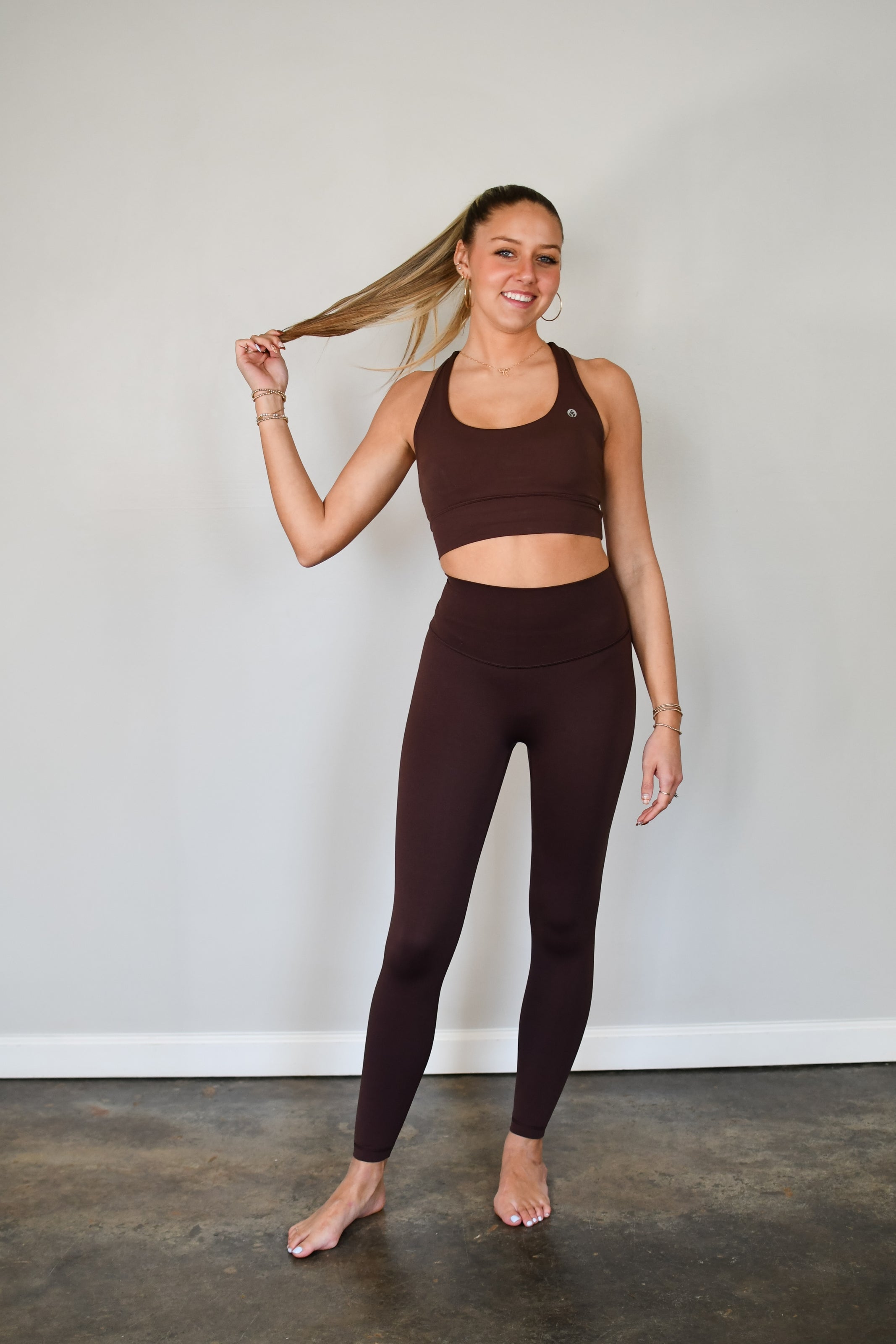 Tooloolah Pure Move Classic Leggings - Espresso