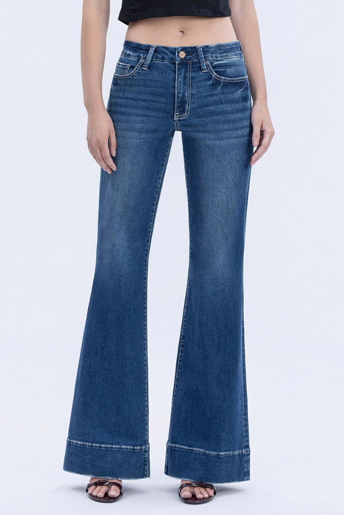 So Vain Flare Jeans - Dark Wash