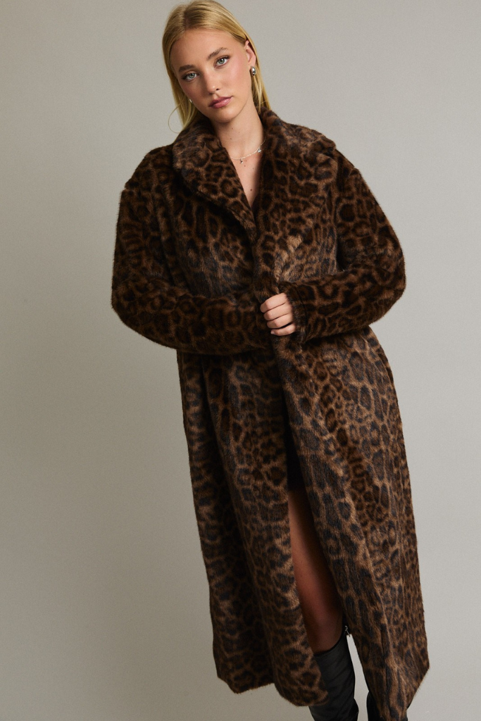 Fall Agenda Coat - Leopard