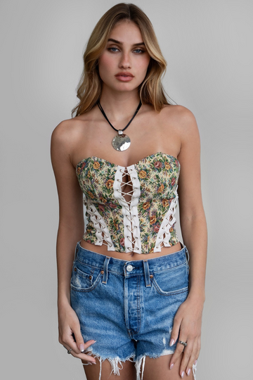 Into You Corset Top - Multi