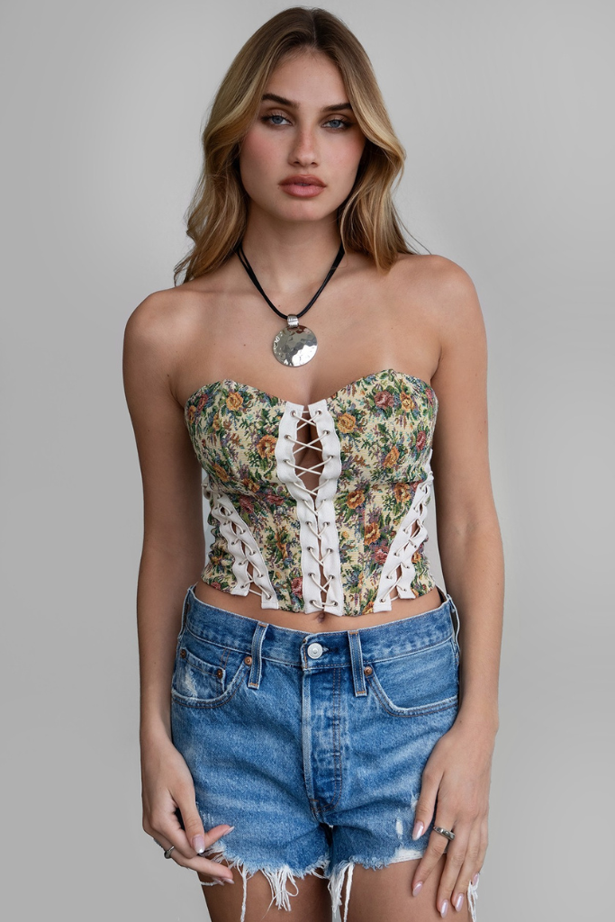 Into You Corset Top - Multi