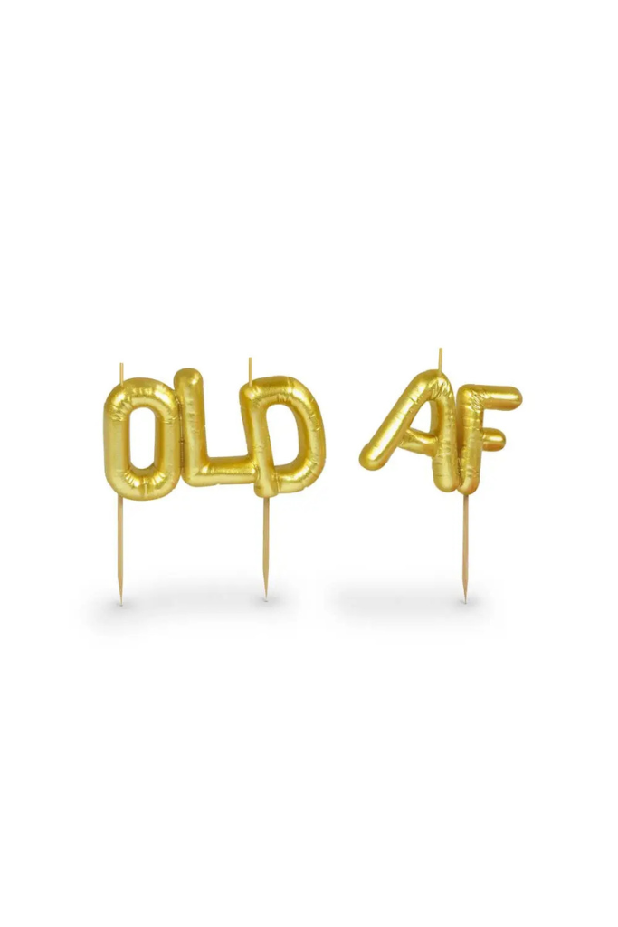 &#039;Old AF&#039; Birthday Candles