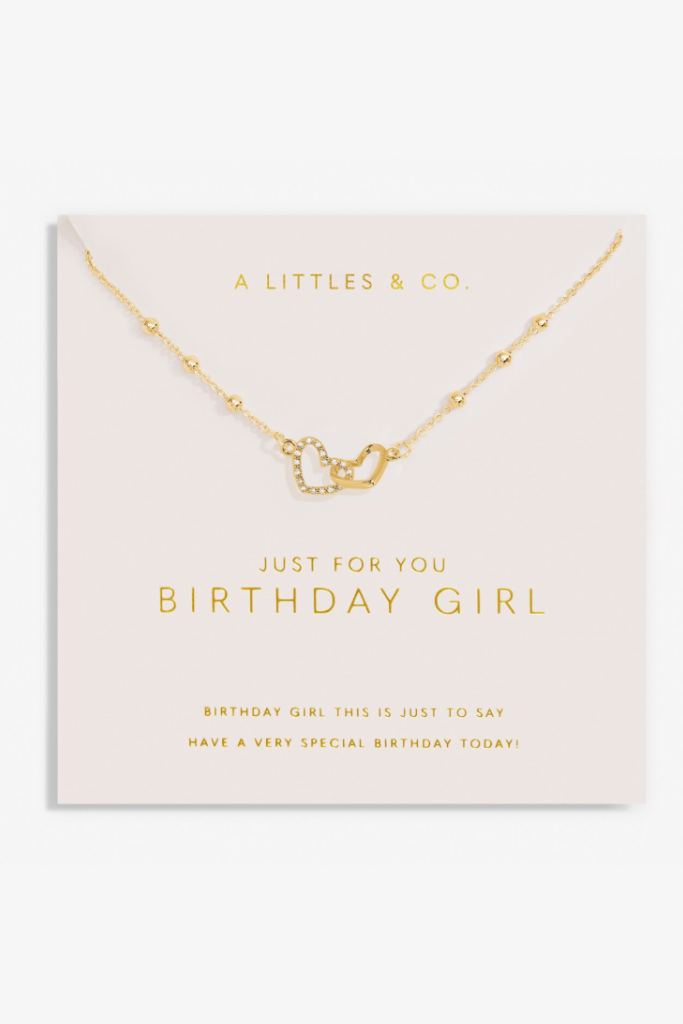 Forever Yours 'Just For You Birthday Girl' Necklace- Gold