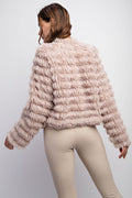 Tilly Faux Fur Jacket- Beige