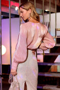 Caught Me Top- Baby Pink