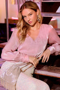Caught Me Top- Baby Pink