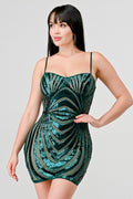 Ambrosia Bodycon Dress- Dark Green