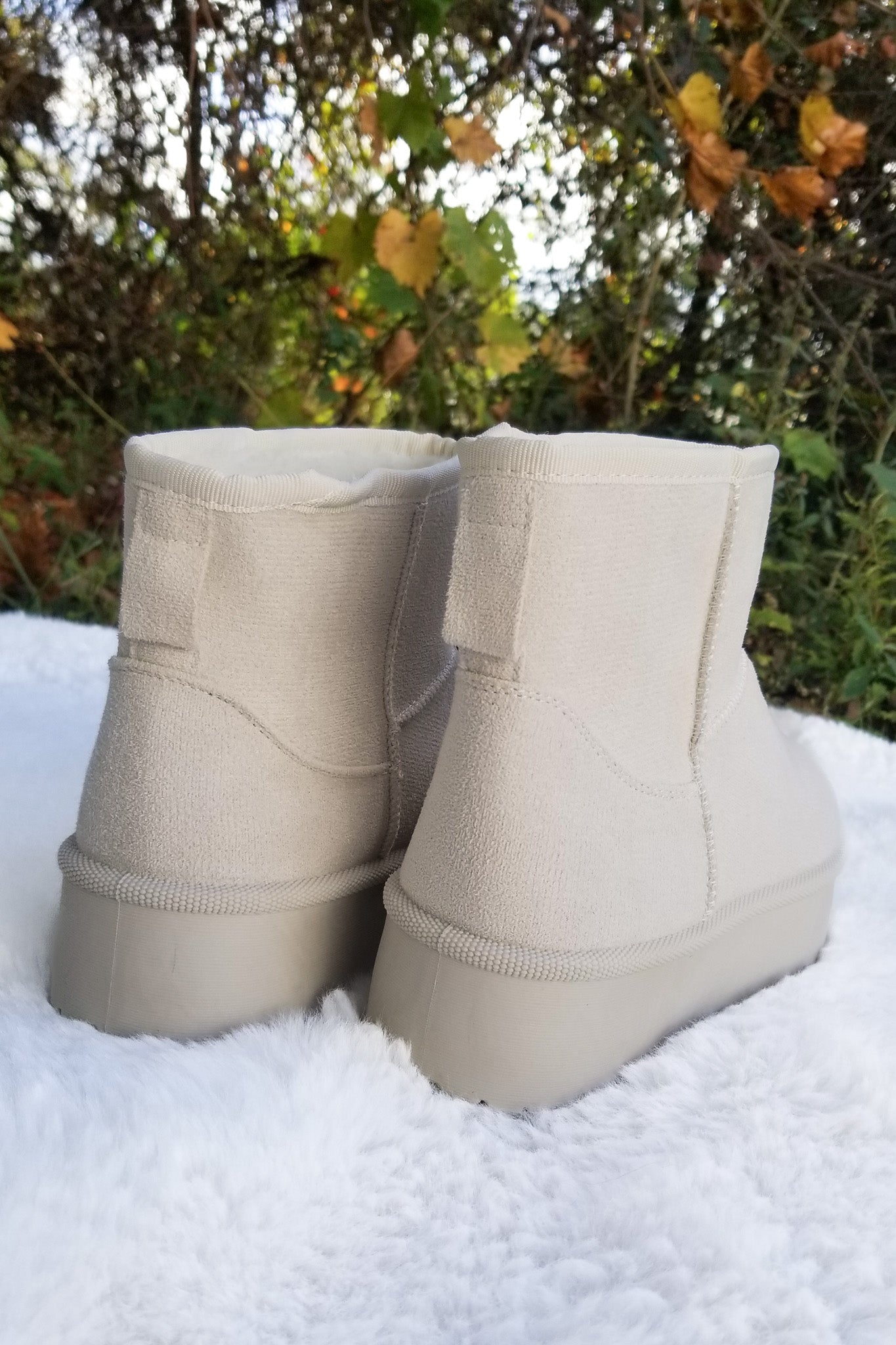 Cloud Nine Platform Booties - Off White