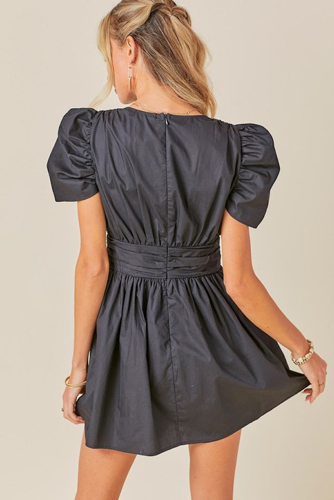 Frosted Meadow Dress- Black