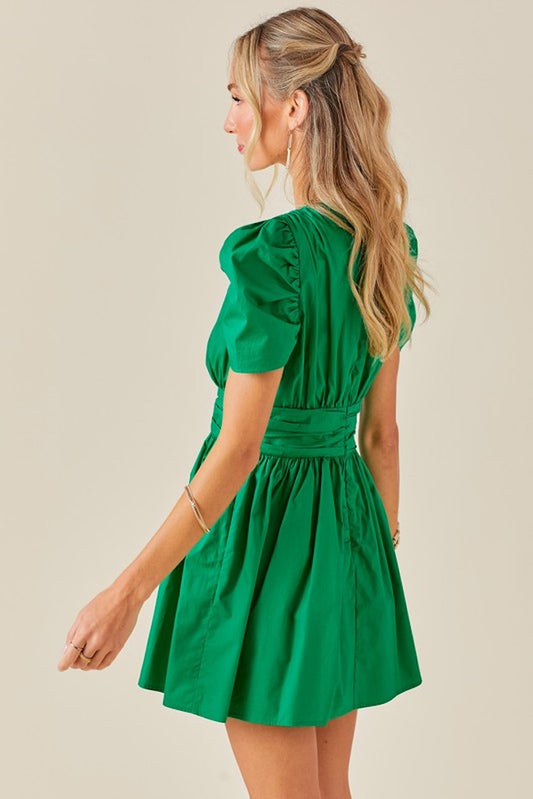 Frosted Meadow Dress- Green