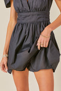 Frosted Meadow Dress- Black