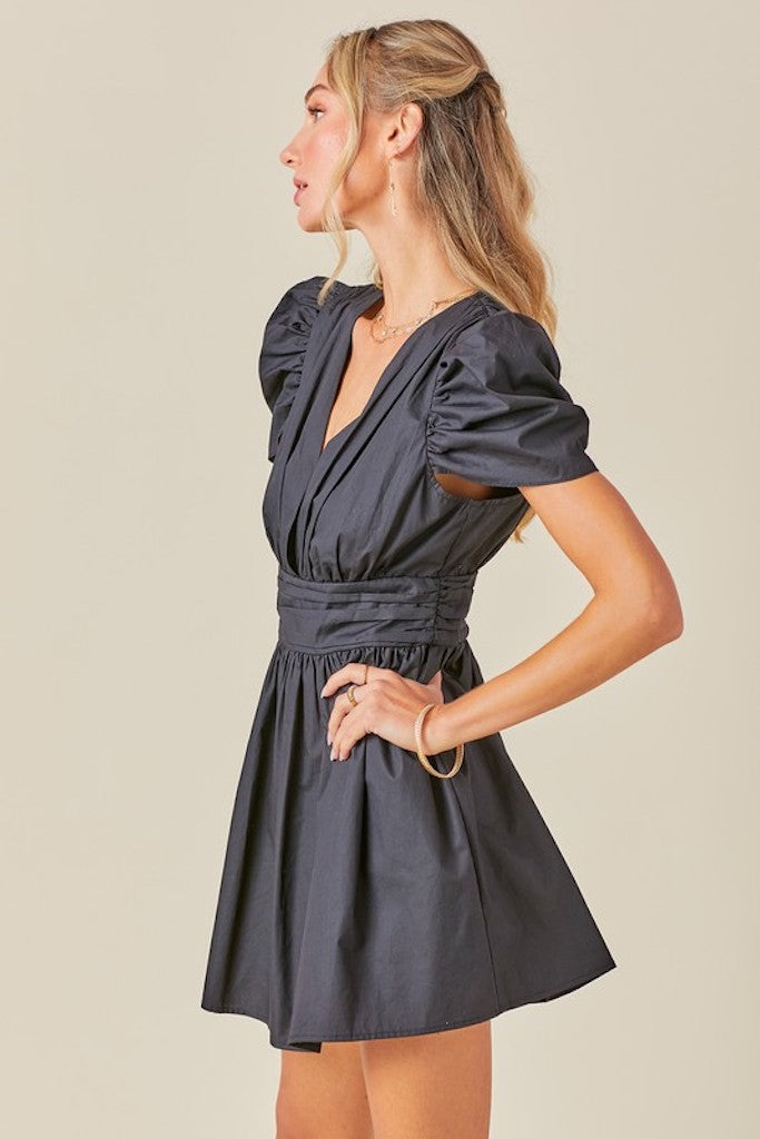 Frosted Meadow Dress- Black