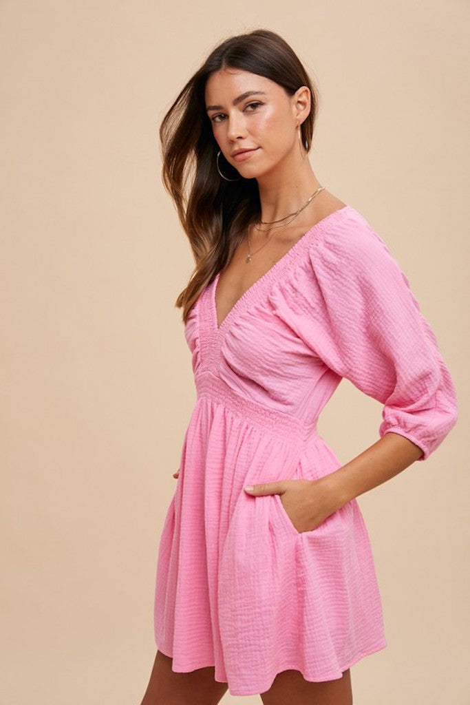 Angie Romper- Pink