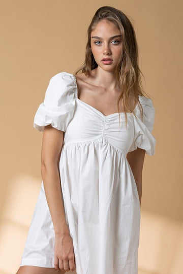 Bebe Mini Dress- White