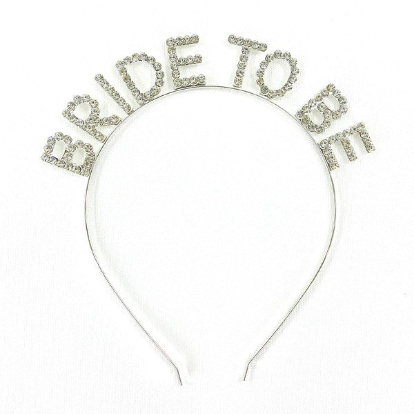 Bride To Be Headband - Silver