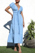Maevis Maxi Dress- Blue