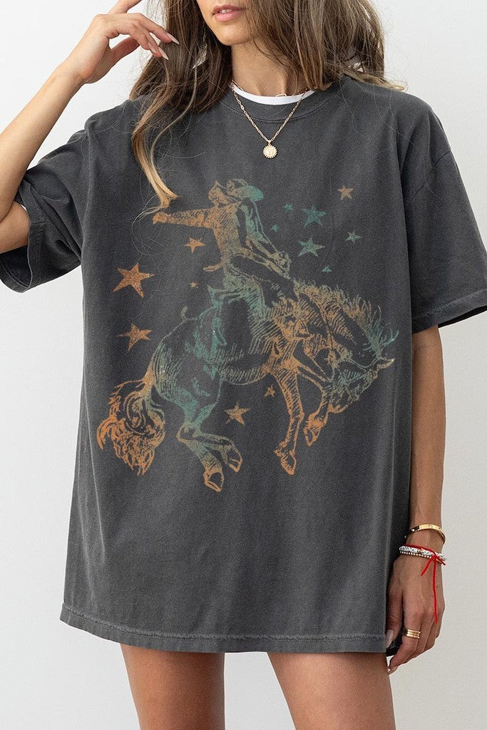 Rodeo Graphic Shirt- Charcoal