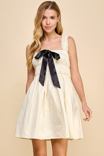 Athena Mini Dress- Ivory