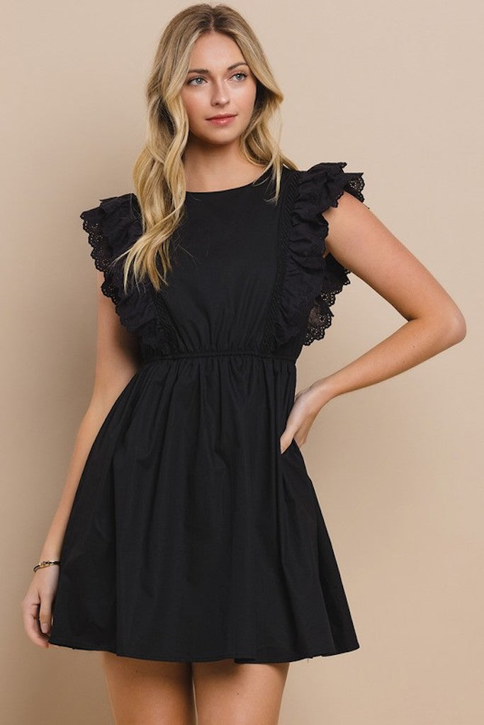 Eva Mini Dress- Black