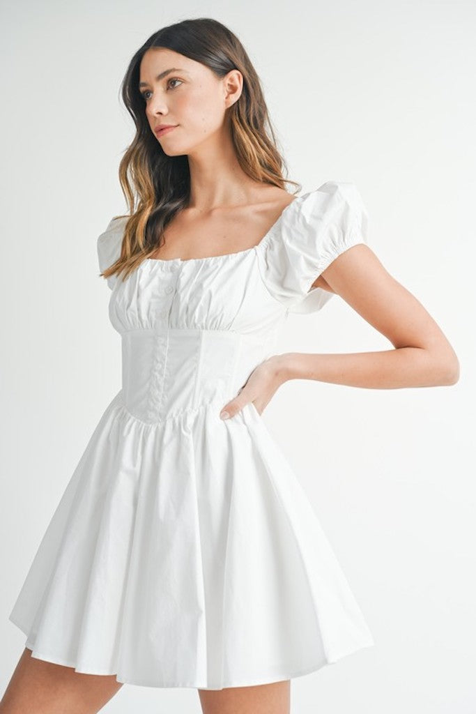 Minta Mini Dress- Off White