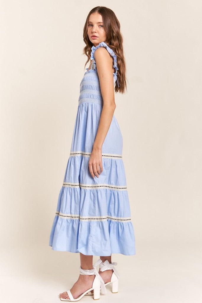 Dena Maxi Dress- Light Blue
