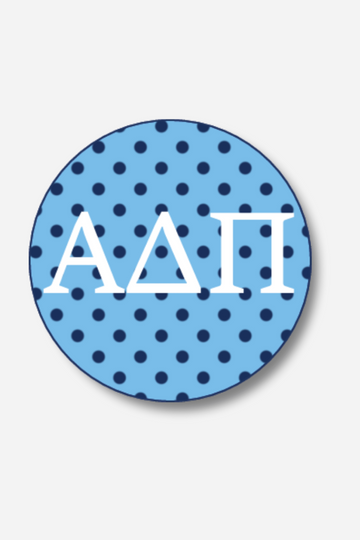 Good Vibez Collegiate - Alpha Delta Pi Dots Button