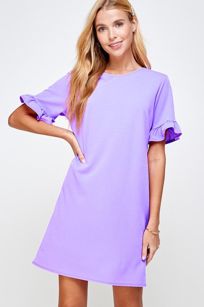 She&#039;s Better Mini Dress- Lavender