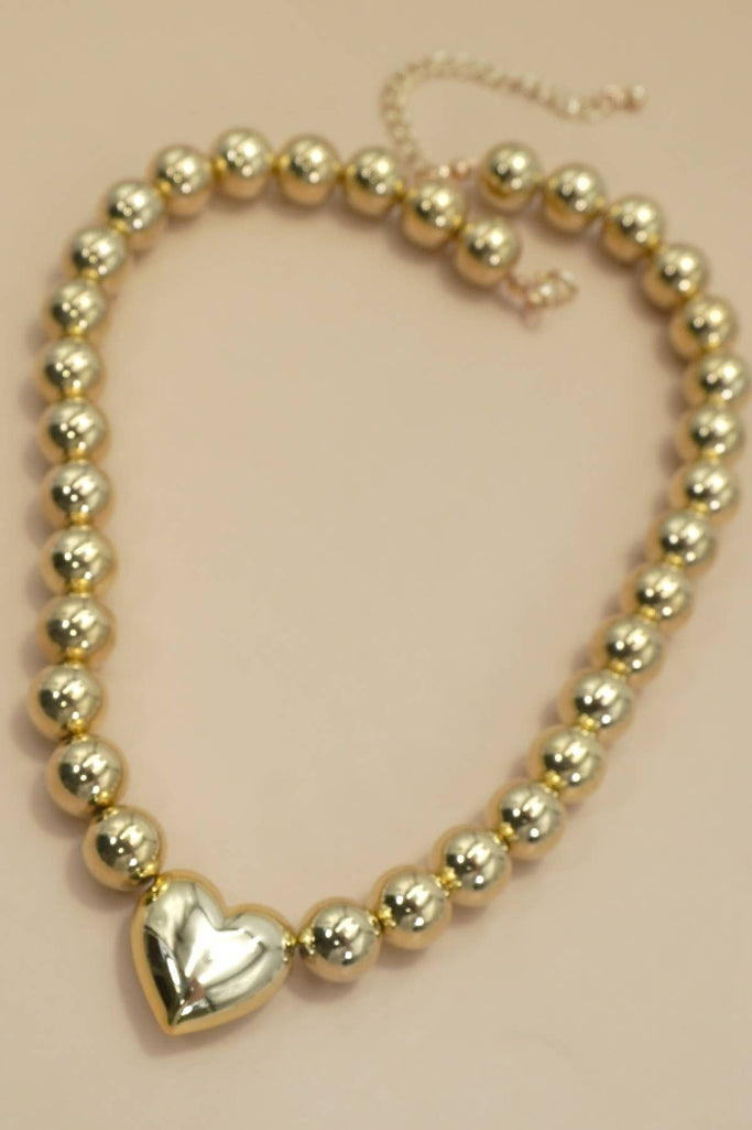 Worth Keeping Beaded Necklace - Gold