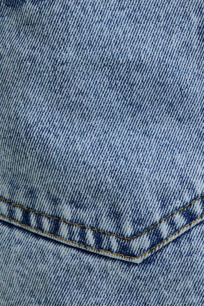 Damsey Denim Shorts- Light Wash