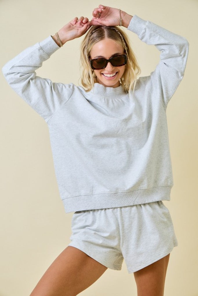 Sweet Tease Short- Heather Grey