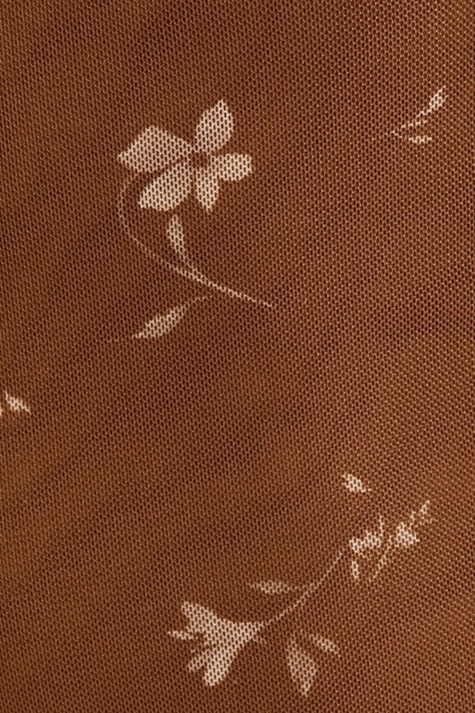 Giavana Midi Dress- Brown