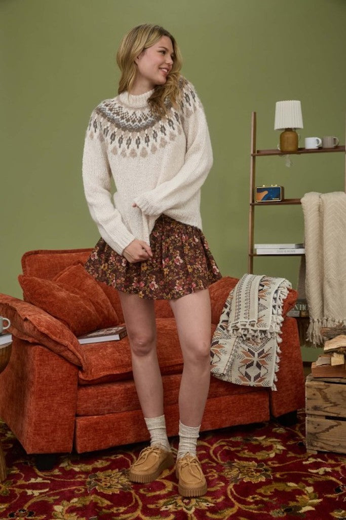 Frostbite Knit Sweater- Ivory