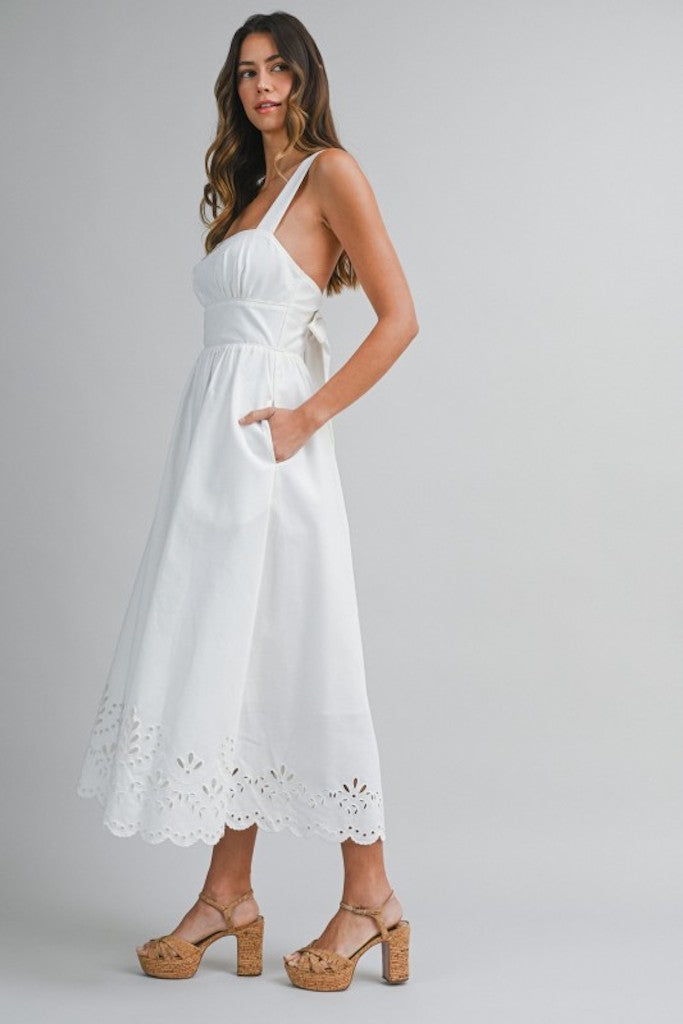 Kimberly Midi Dress- Off White