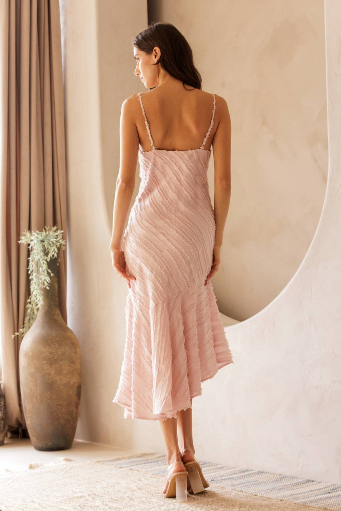 Erika Midi Dress- Pink
