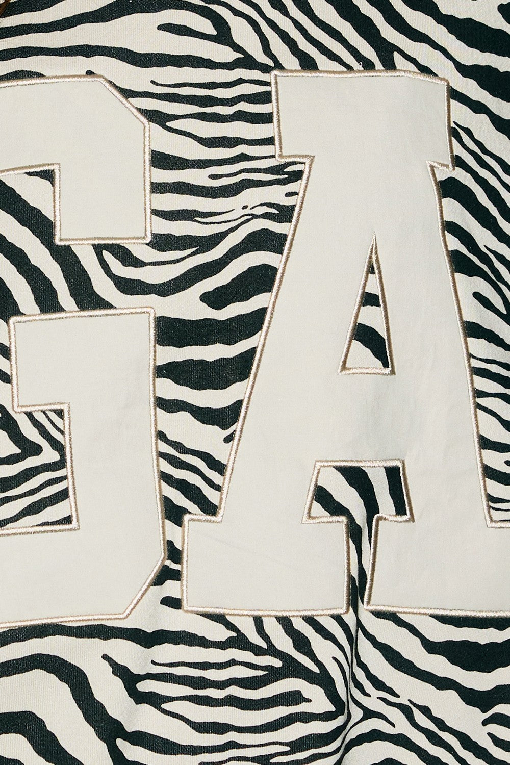 Animal Instinct GA Mock Neck Sweatshirt - Zebra