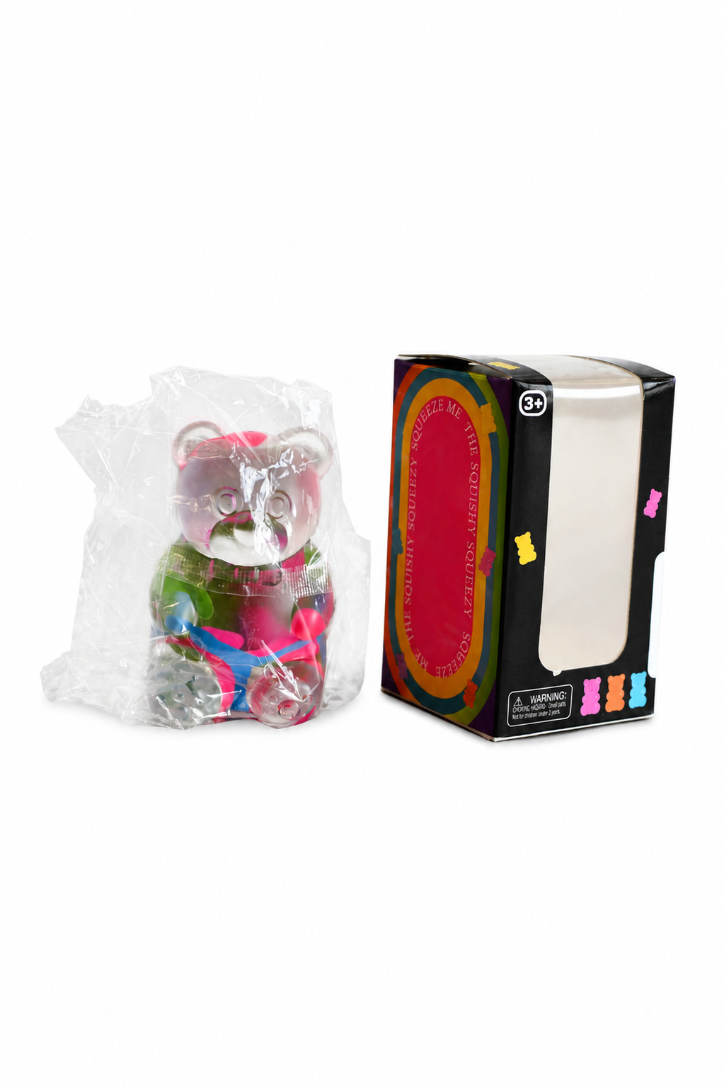 Crystal Confetti Gummy Bear Squishy Toy