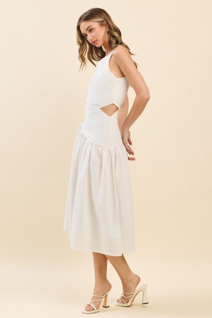 Extra Sweet Midi Dress - White