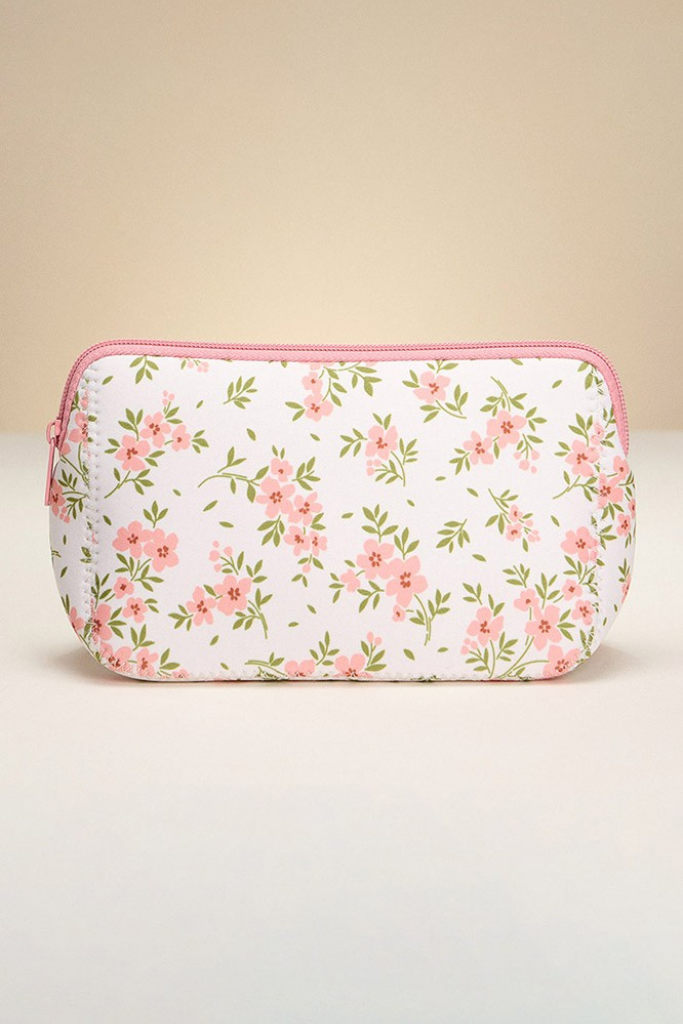 Seraphina Floral Pouch - Pink