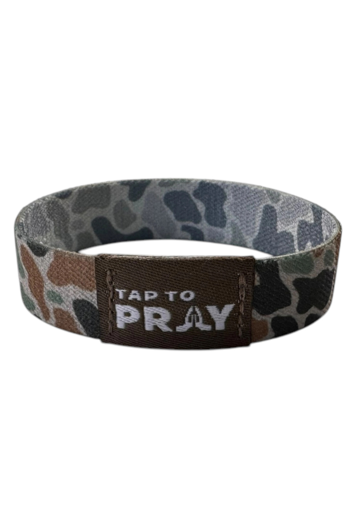 Tap To Pray Wristbands - River Rock Camo