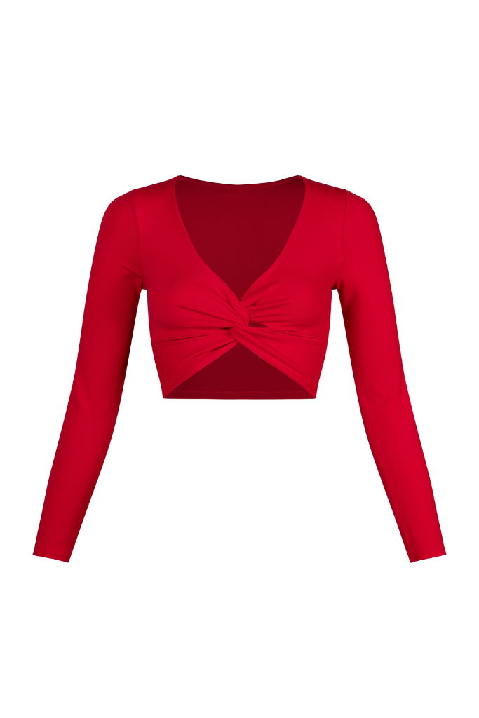 No Panic Twist Crop Top -