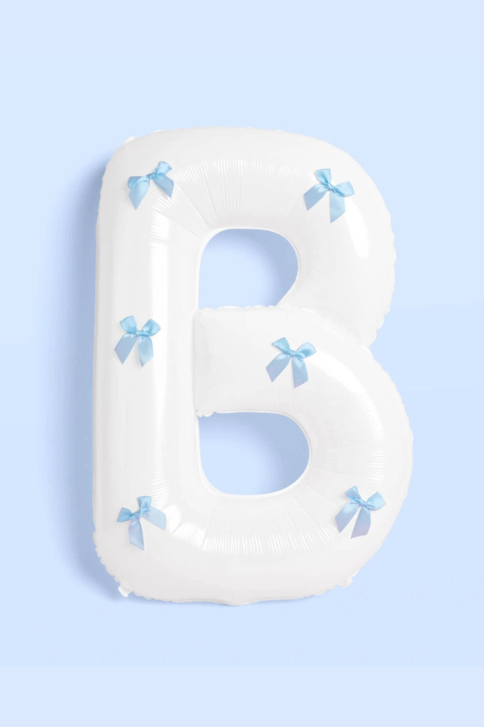 XL Bride Balloons - White/Blue