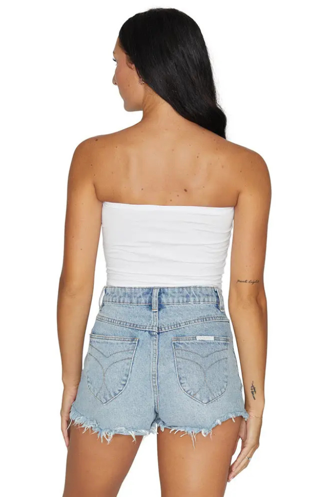 True Blue GSU Tube Top - White