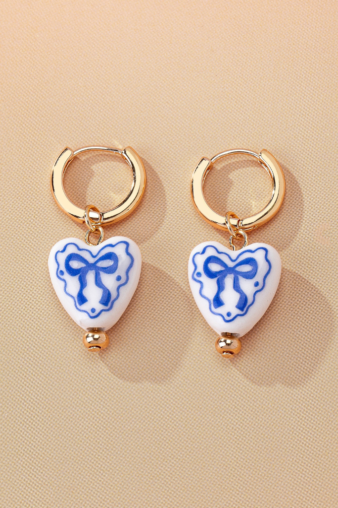 Untold Grace Earrings - Blue/Gold