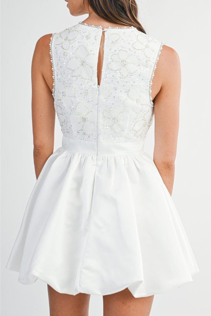 Everlasting Bow Dress - Off White