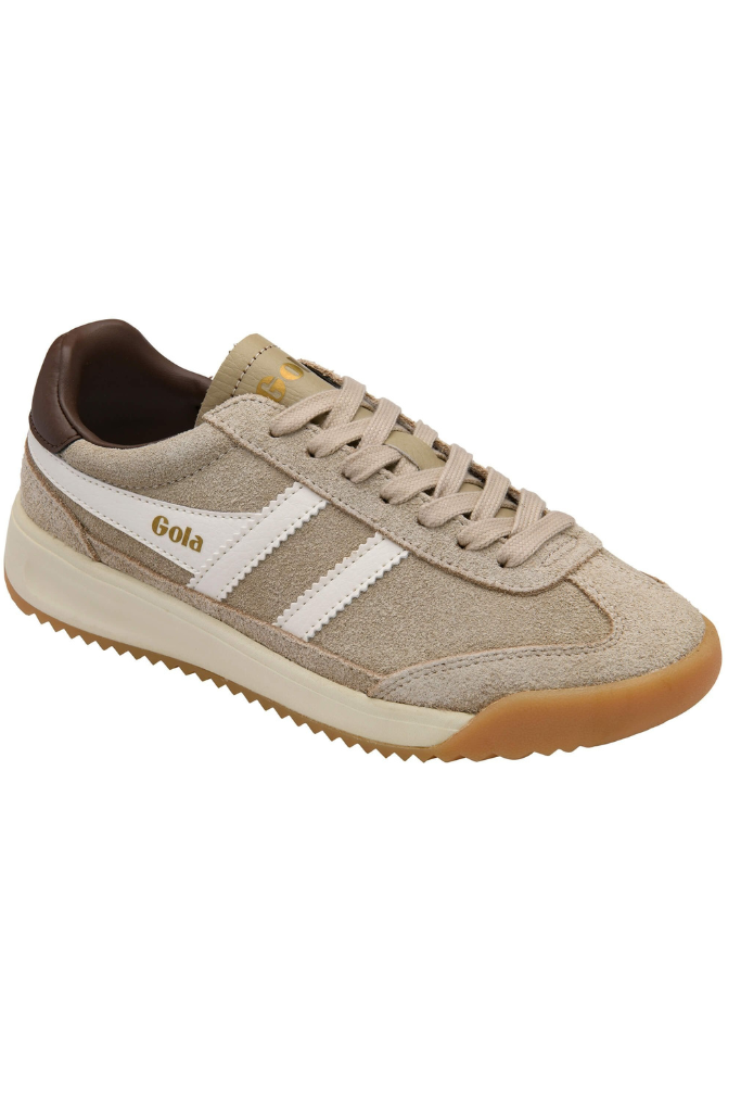 Gola Tornado '88 Sneaker - Bone/ Off White/ Dark Brown