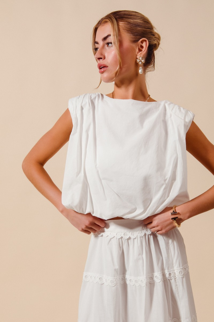 Wear With Love Crop Top - Off White